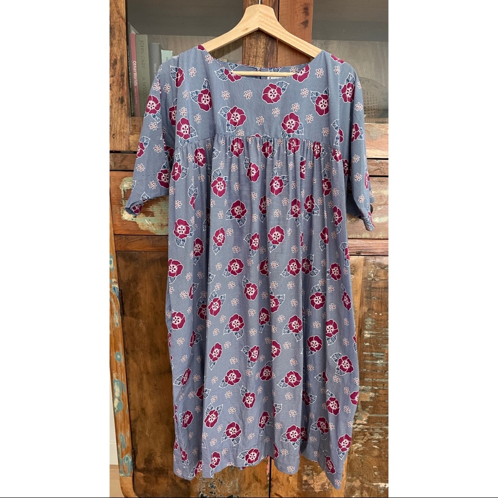 Carleen by Anthropologie Cotton Floral Tunic Dress